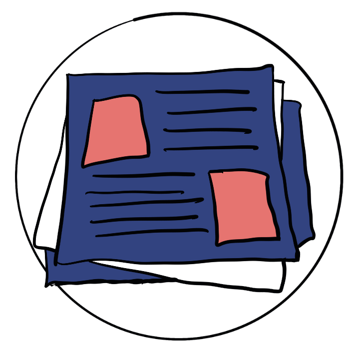 Sheets of paper