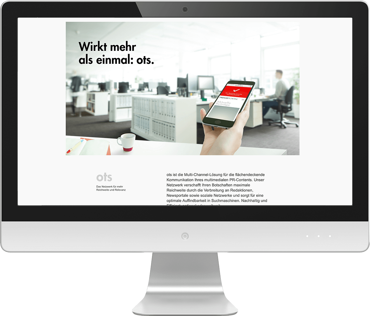 Ein Bildschirm, der die news aktuell Website zeigt.